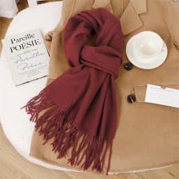 70Color Solid Winter Women Scarf Warm Thicken Cashmere Shawl Outdoor Tassels Pashmina Lady Wrap Windproof Scarves Fashion Luxury