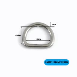 2/5/10Pcs 304# Stainless Steel D Ring Bag Strap Buckle Dog Collar Loop Clasp Webbing Backpack Belt Hook Buckles DIY Accessories