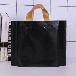 100pcs Custom Logo Colorful Shopping Bags With Handle Plastic Gift Bag Print One Color Logo On Double-sided Free Design Print