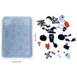 Resin Mold Angel Devil Quicksand Silicone Casting Mould Resin Shaking Cup Molds for Jewelry Keychain Pendant Making Diy Crafts