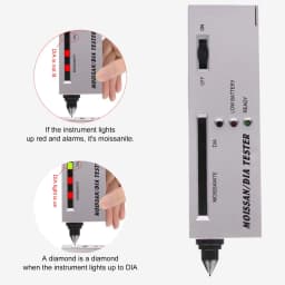 Professional Diamond & Moissanite Tester Pen | Alloy Probe Jewelry Detector | Accuracy for Natural/Synthetic Stones | Portable