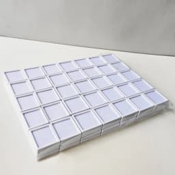Lot of 70 Clear Gemstone Display Box/Ring Face Bare Stone Gemstone Plastic Clear Glass Diamond Display Box