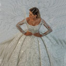 Customized Luxury Crystals Beading Wedding Dresses 2026 Arabic Dubai Glitter Sequined Ball Gown Bridal Gowns Vestidos De Novia