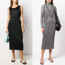 YUDX Miyake Female Stars With The Same Opaque Solid Color High Waist Pleated Half Skirt Pleated 2025 Summer Package Hip Skirt