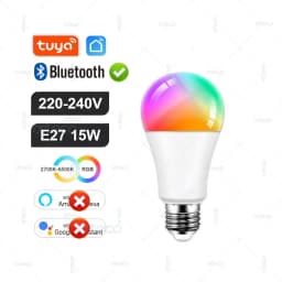 Tuya E27 GU10 E14 Smart Bulb Bluetooth WiFi Zigbee Dimmable Smart LED Lamp RGBCW LED Light Bulb Work With Alexa Google Assistant