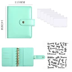 2023 New A7 Budget Binder Cash Envelopes for Money Saving Organizer with Zipper Pockets, Budget Sheets and Self-adhesive Labels