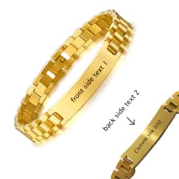 Personalized Engrave Photo Text Bracelet for Men Wristband Stainless Steel Bangle Engraving Color Printing Picture Couple Gifts