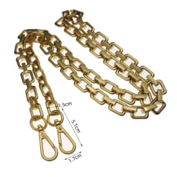 High Quality Purse Chain Strap Zinc Alloy Shoulder Handbag Strap Replacement Handle Chain Metal Chunky Bag Chain Strap