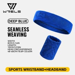 WRELS Sweatbands Wristbands Absorbent Breathable Quick Dry Elastic Soft Tennis Basketball Gym Fitness Training Sports Wrist Band