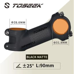 Toseek Stem MTB Carbon + Aluminum Mtb Handlebar Stem Bike Power 31 8mm Bicycle Handlebar Table 10 17 25 35 Degree Stem Bike Part