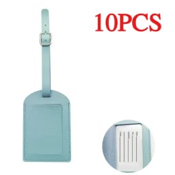 10pcs Free Custom Name Multi-color Airplane Boarding Passes Creative Travel Box Checked in Smooth Pu Leather Luggage Tags Gifts