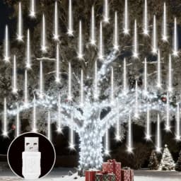 USB Meteor Shower String Lights LED Rain Lamp 30CM8Tubes 50CM8Tubes IP54 Waterproof 8 Modes Patio Garden Wedding Festival Decor