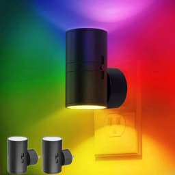 Dimmable LED Night Light Plug Into Wall Night Lamp with Light Sensor Auto On/Off From Dusk To Dawn for Bedroom Hallway Bathroom