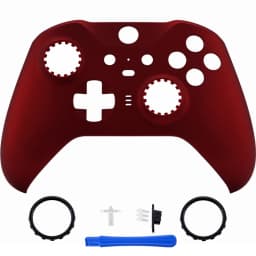 eXtremeRate Replacement Front Housing Shell Case for Xbox One Elite Series 2 Controller Model 1797 - Clear & Single Series