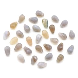 10PC New Reiki Natural Gem Stone Beads Charms Drop-shaped Faceted Moonstone Pendant for DIY Necklace Earring Jewelry Making Gift