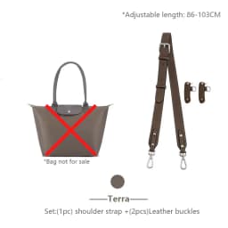 Bag Shoulder Strap For Longchamp M Leather Shoulder Bag Strap Durable Belt Slung Crossbody No Drilling Replacement Accessories