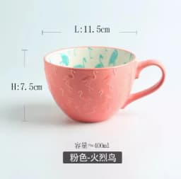 European Style Ceramic Coffee Cups Milk Tea Breakfast Mug Cappuccino Flower Cups Latte Kitchen Tableware High-grade