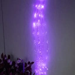 Halloween Fairy String Lights 600 LED Purple Waterfall Lights for Christmas Curtain Outdoor Tree Garlands Holiday Wedding Party