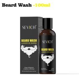 Natural Beard Growth Kit For Men Beard Thickening Care Oil Moisturizing Beard Cream Wax Beard Shampoo Conditioner Beard Styling
