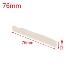 1PC Real Bone Bridge Saddle For Folk Acoustic Guitar 72MM/74MM/76MM/80MM 3MM X 12MM Guitar Accessories