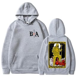 Demons Skeleton Brothers in Arms Double Sided Printed Hoodies Men's Clothing Fashion Sweatshirt Oversized Long Sleeve Pullovers