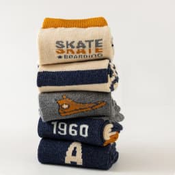 5 Pairs Kids' Socks Spring Autumn Cotton Socks Soft Breathable Crew Socks Little Big Boys Crew Sock