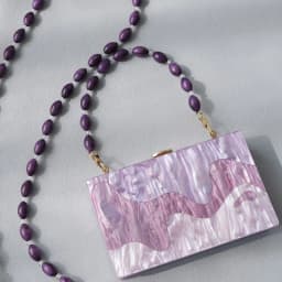New Fashion Woman Bag Accessory Detachable Solid Beaded Chains Candy Acrylic Luxury Strap Women Eleagnt Shoulder Handle Chain
