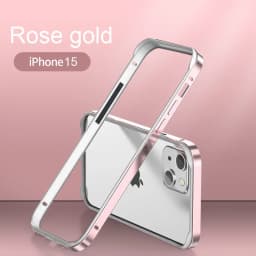 Hybrid Silicone Frame Aluminum Metal Phone Case For iPhone 16 15 14 13 12 Pro Max Better Heat Bumper