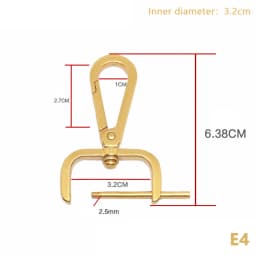 1PC DIY Metal Detachable Snap Hook Trigger Clips Buckles For Leather Craft Bag Strap Buckles Handle Shoulder Webbing