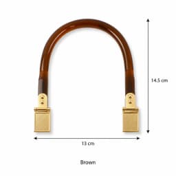 2/4Pcs Deepeel Acrylic Bag Handle U Shape Purse with Metal Ends for Handbag Tote DIY Replacement Hardware Accessories
