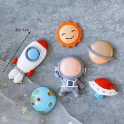 Decor Cake Topper Astronaut Space Boy Birthday Party Decorations UFO Kids Decor Cake Topper Dessert Baby Shower DIY Decor Part