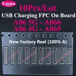 10pcs Charging FPC on MainBoard For Samsung A06 A07 A16 A17 A26 A33 A34 A35 A53 A54 A55 A56 A52 A72 A73 FPC Connector Port