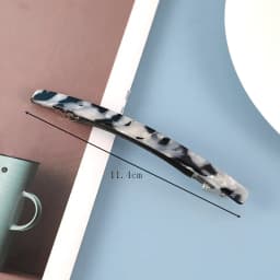 Korean version of the refreshing fruit green pearl white word clip spring hair clip ponytail clip short hair half hair thin clip