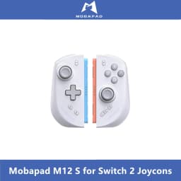 Mobapad Black, White, Grey Gamepa The Best 3rd Party Switch 2 Joycons: Mobapad M12 S Add Bag Charging Grip Game Controller,
