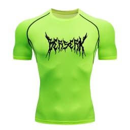 Gym Workout Rash Guard for Men Athletic Quick Dry Compression Shirts Berserk Print Tshirts Tees Tops Undershirts Baselayers