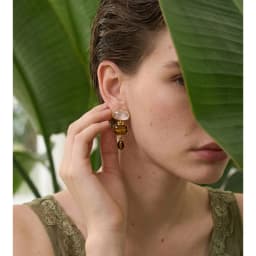Yhpup New Natural Tiger Rhodochrosite Stone Oval Rectangle Drop Earrings Hypoallergenic Stainless Steel Charm Jewelry