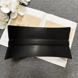 Minimalist Style Leather Belt with Hook & Loop Fastening, Wide Genuine Leather Women's Belt, Black Texture Wide Waistband