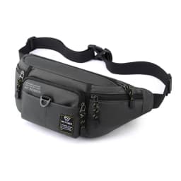 Casual Nylon Men Waist Fanny Pack Solid Color Multi-Pocket Sling Chest Bag Anti-theft Large-capacity Male Pouch Purse
