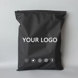 50pcs Frosted zip seal ziplock plastic bags for clothing Zipper Bags with Logo Printed for Clothing Coat Jeans Hoodies Package