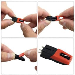 A73E-For LP Phonograph Record Player Special Stylus Needle Replacement 12 Pcs Turntable Stylus Needles