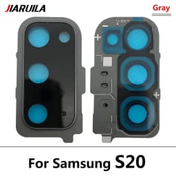 New For Samsung S20 Ultra S20 Fe S20 Plus S20 Repair Replace Back Camera Glass Lens Cover with Frame Holder Replacement Part