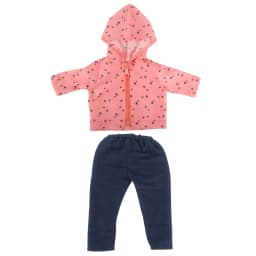 Cute Star Doll Accessories Clothes Set Sunscreen jacket+Pants Raincoat Set For 43cm Baby New Bron&18 inch American Doll,DIY Toy