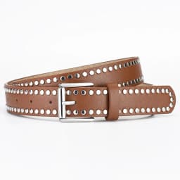 1spc Punk Style Rivet Decorative Needle Buckle PU Leather Belt, High End Women's Versatile Jeans Belt