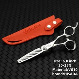 HISADA Hairdressing Scissors Black Suit 6.0 6.5 7.0 Advanced Black Coating Scissors, VG10 Steel Professional Hairdressing Scisso