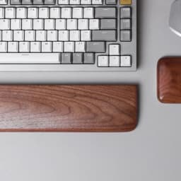 Walnut Wood Palm Rest Custom Soild Wood Mouse Rest Mechanical Keyboard Wrist Rest Accessories AntiSlip Stickers WoodenPalm Stree