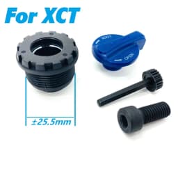 SUNTOUR XCM 30 XCT 28 Front Fork Speed Lockout Cover Lever End Cap Bolt Assembly Shoulder Control Damping Rod Cartridge Top Cap