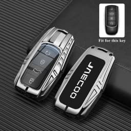 Zinc Alloy Car Key Case for Chery Jaecoo J7 7 PHEV 2025 J8 8 2026 Keychain Remote Cover Shell Housing Holder Fob Accessories