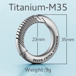 Luxury Titanium Car Key Chain Men Keychain Lightweight EDC Spin Key Ring Holder Buckle Male Father's Day Gift Jewelry Wholesale