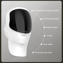 7 Colors Face Mask and Neck LED Therapy Anti Aging Wrinkle Acne Pore Oil Control Skin Tighten Whitening Anti Acne Face Lifting