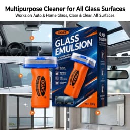 OGAS Gen 2 Upgraded Version Car Glass Oil Film Remover Paste with Felt Brush Deep Cleaning Agent Remove Dirt Bird Droppings